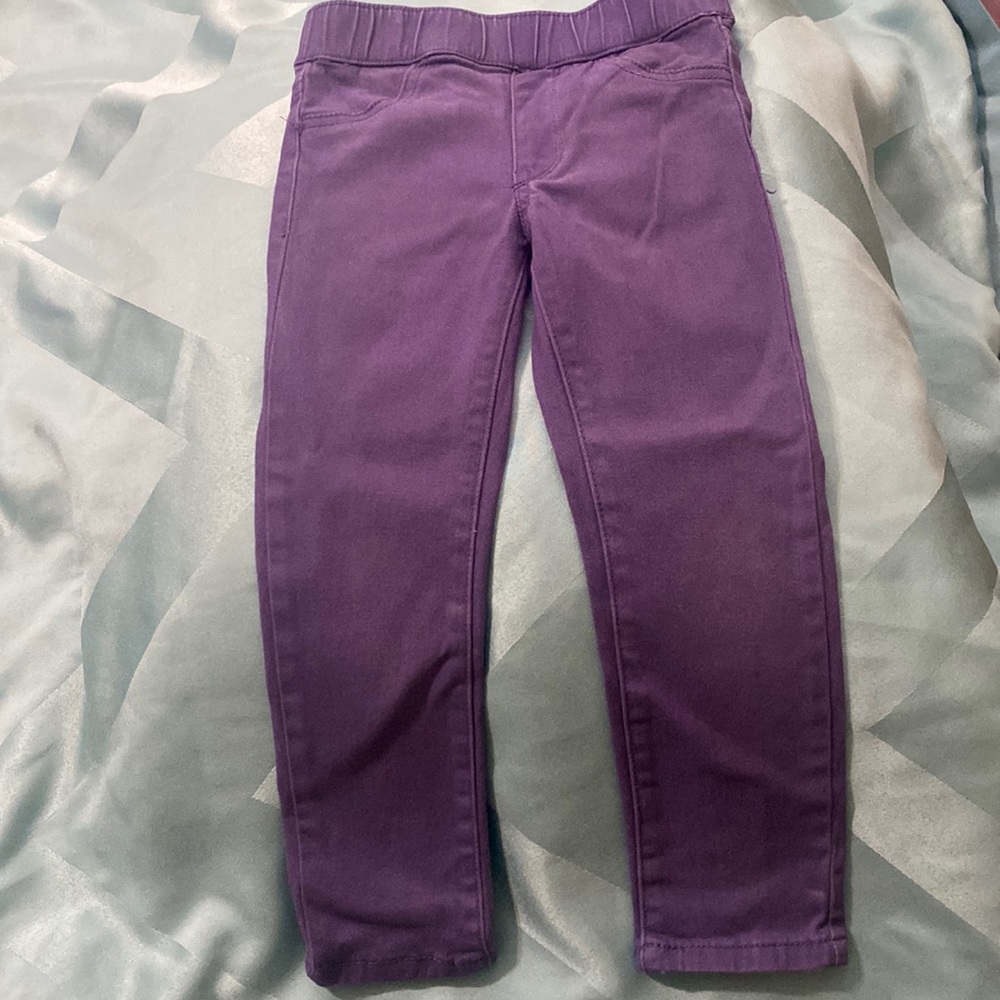 Toddler purple jeans